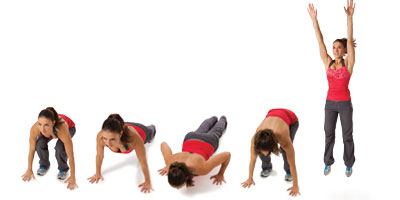 Squat thrusts (aka burpees)