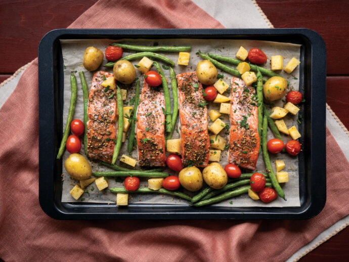 Sheet Pan Za’atar Spiced Salmon