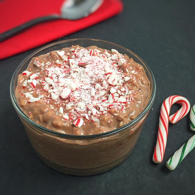 Peppermint Mocha Overnight Oats