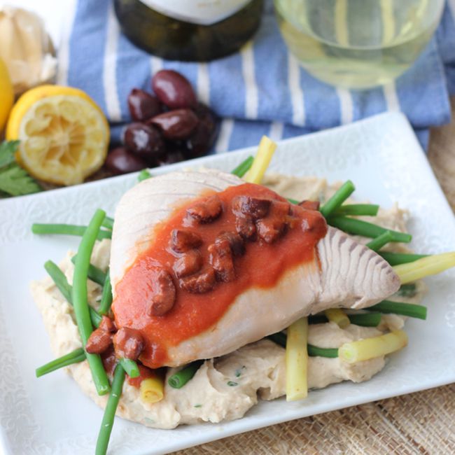 Wine-Poached Tuna