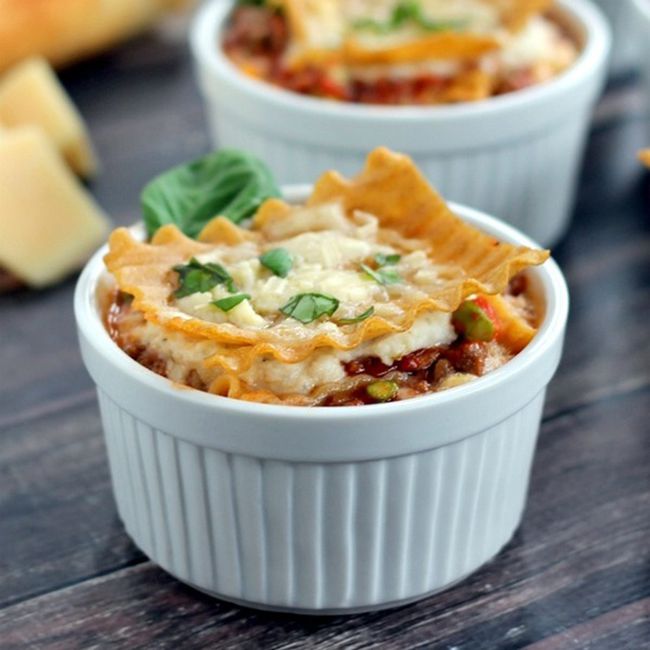 Single-Serve Healthy Lasagna