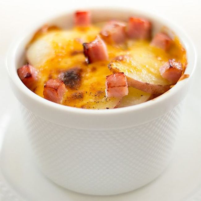 Shortcut Scalloped Potatoes for One