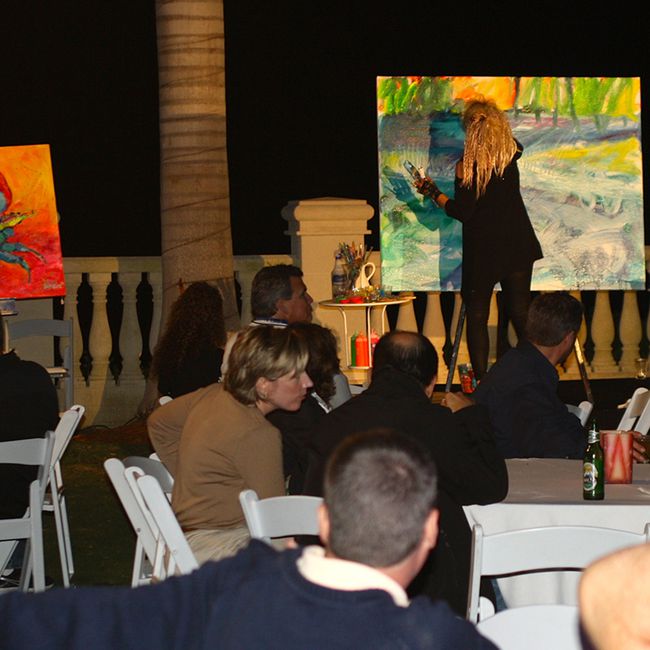 Waterfront Group Painting