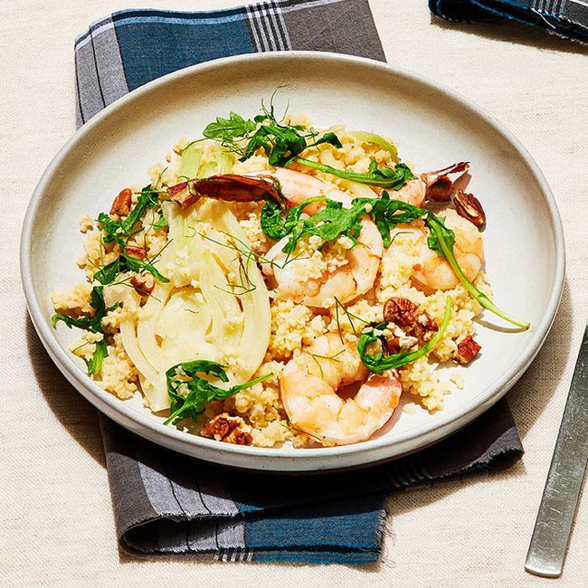 Orange-Fennel Shrimp and Millet