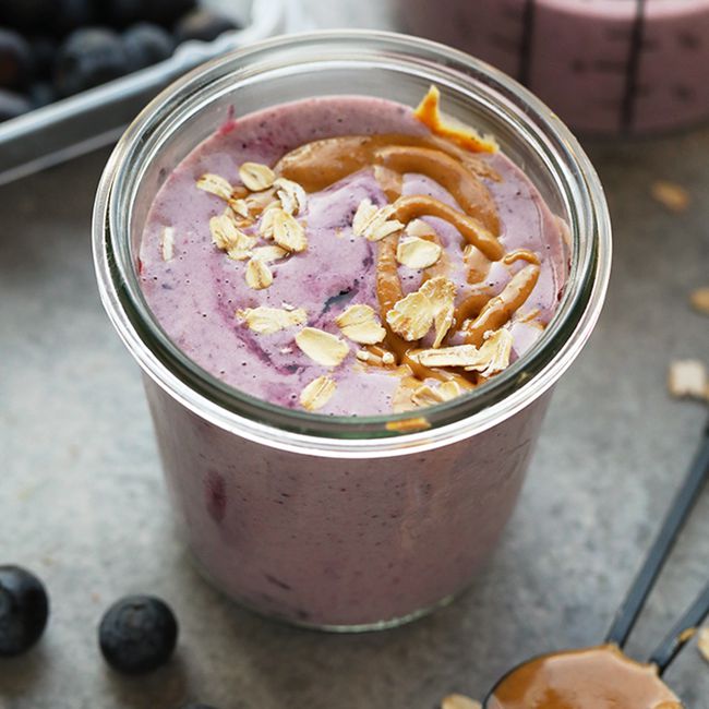 peanut butter and jelly smoothie