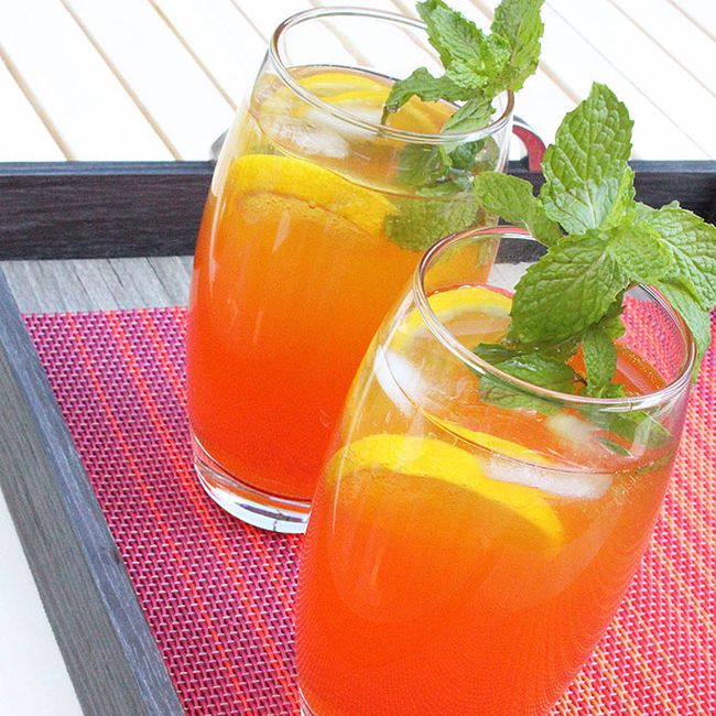 Mango Tequila Sunrise Cocktail